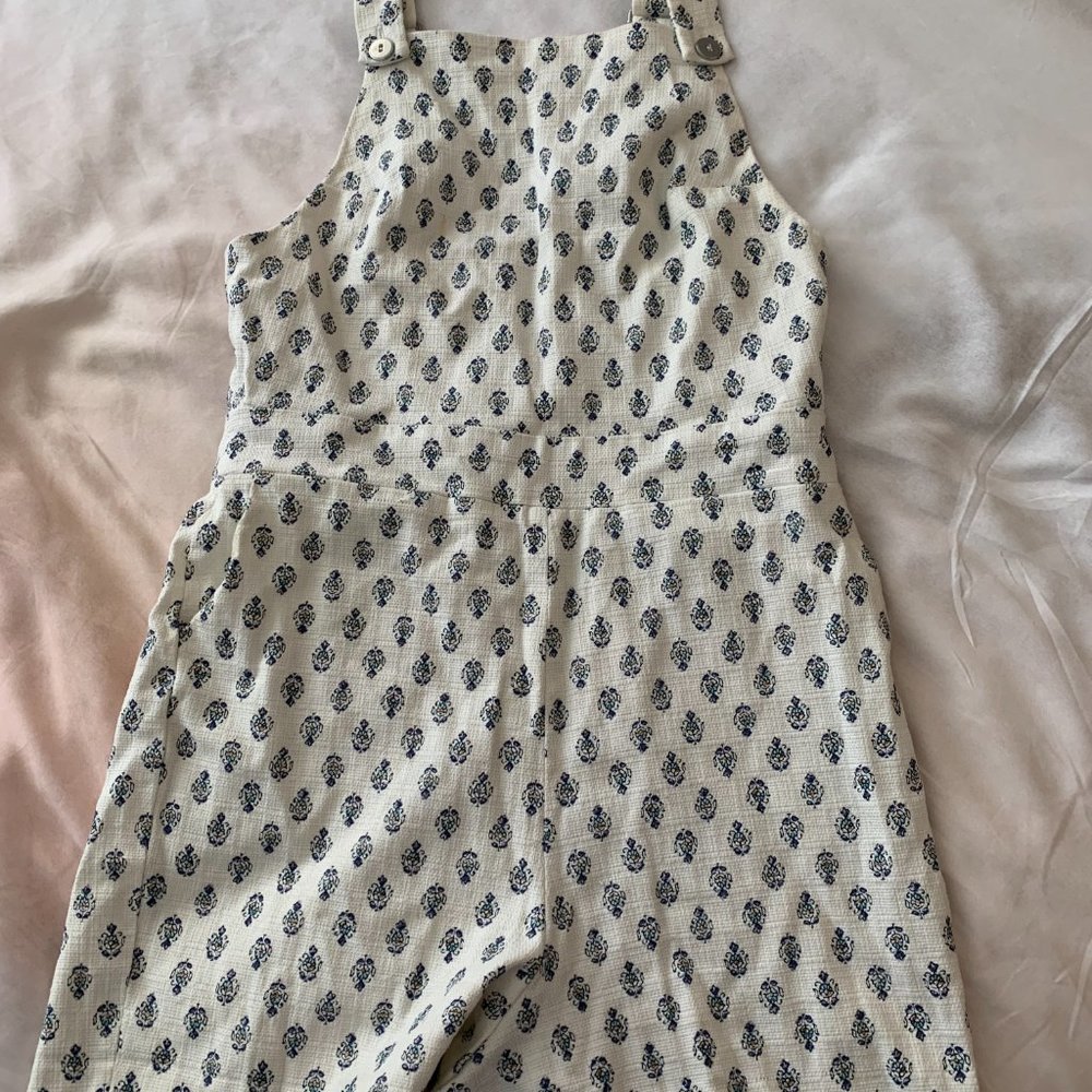 Floral white playsuit